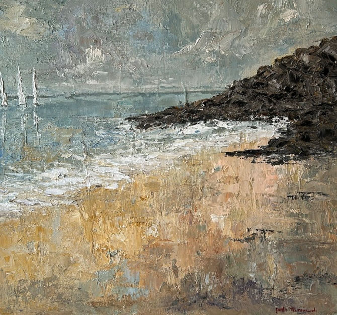 Brancaster Art Exhibition, Brancaster Staithe Village Hall, Brancaster, Norfolk, PE31 8BX |  Jo Cowell and Judi Tussaud (Polito) - Two local Artists, two very different styles | Coast, landscapes, exhibition, brancaster, art