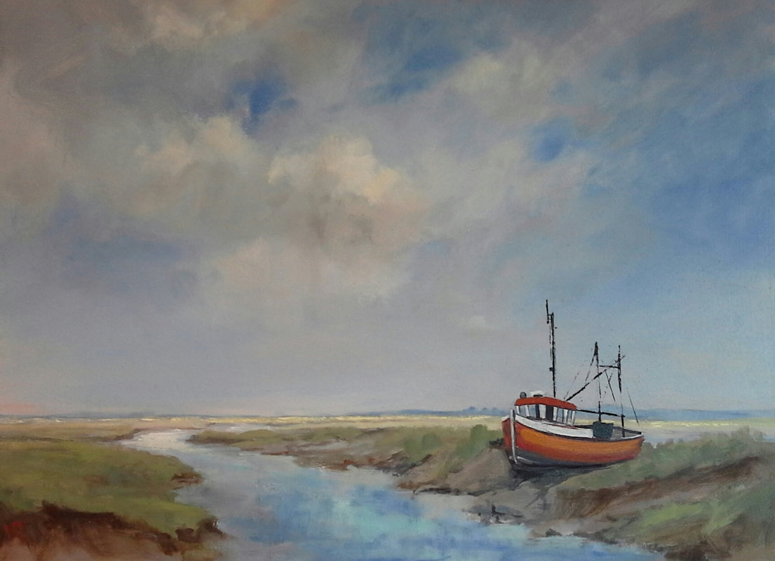 Art Exhibition, Brancaster State Village Hall Main Road Brancaster Staithe Norfolk  PE31 8BV | Exhibition of work by local North Norfolk Coast artists - Colin de Chair, Deanee Clark, Judi Polito, Pat Bustin, Rebecca Lloyd & Vanda Richards | Art,art exhibition,water colours, oils,pastels,acrilics,exhibitions,birds,landscapes,abstract,wildlife,sailing,boats,big skies,botanical,marshes,