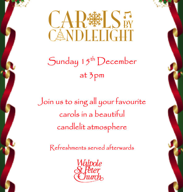 Carols by Candlelight | December | Walpole St Peter Church