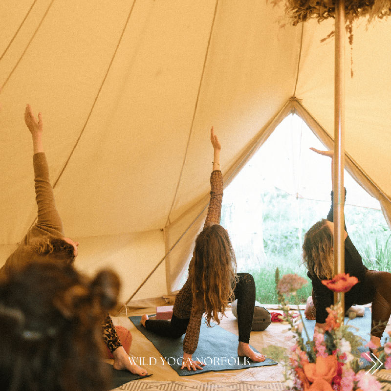 Florish & Flow - A Coastal Floral Retreat, The Wild Yoga Garden, The Orchard, Dalegate Market, Burnham Deepdale, Main Road, Norfolk, PE31 8FB | Join Jessica and Emilie for a full-day retreat blending movement, nature, and floral artistry, set against the backdrop of North Norfolk's salt marshes and coastal beauty. | yoga, movement, floral, creativity, artistry, workshop, forage, flora, fauna, 