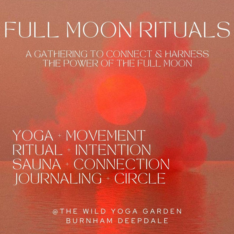 Full Moon Rituals , The Orchard, Dalegate Market, Main Road, Burnham Deepdale, Norfolk, PE31 8FB | An evening of yoga + movement, ritual + intention, sauna + circling. | Yoga Journaling Sauna Full Moon 