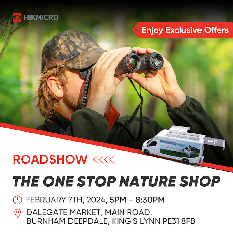Hikmicro Thermal Imaging Roadshow, One Stop Nature Shop, Dalegate Market, Burnham Deepdale, Norfolk, PE31 8FB | Join The One Stop Nature Shop and HIKMICRO for their thermal imaging roadshow.  You will be able to try the latest thermal binoculars and monoculars. | hikmicro, roadshow, one, stop, nature, shop, thermal, imaging, binoculars, monoculars, north, norfolk, coast, burnham, deepdale, brancaster, wildlife, bird, watching, evening