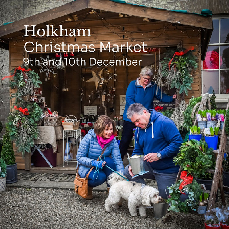 Holkham Christmas Market, Holkham Hall, Wells-next-the-Sea, Norfolk, NR23 1AB | Holkham's popular Christmas Market returns this December with over 60 local and regional producers featuring artisan food, drink and gifts. | christmas, holkham, market