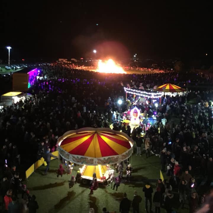 Cliff Top Fireworks & Bonfire, Lighthouse Close, Hunstanton, Norfolk, PE36 6EL  | One of the largest firework displays in the area and it gets bigger and better each year. | bonfire, hunstanton, norfolk, funfair, coast, beach, cliff