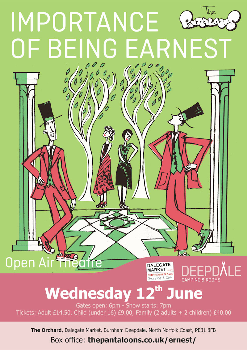 The Importance of Being Earnest - Open Air Theatre, Dalegate Market