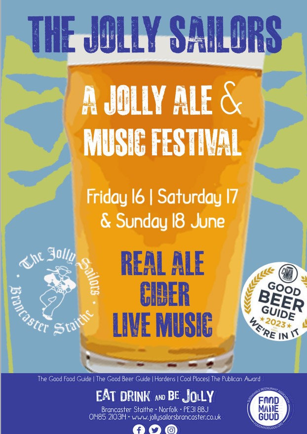 Jolly Ale & Music Festival, The Jolly Sailors, Brancaster Staithe, Norfolk, PE31 8DD | A weekend of real ales, ciders and live music at The Jolly Sailors in Brancaster Staithe | jolly, sailors, brancaster, staithe, norfolk, weekend, real, ales, ciders, live, music