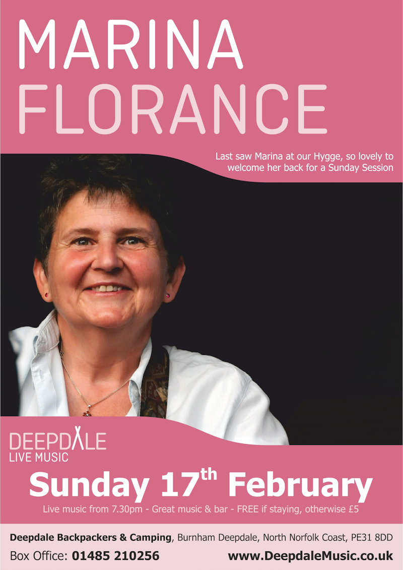 Marina Florance - Sunday Session, Deepdale Camping & Rooms, Deepdale Farm, Burnham Deepdale, North Norfolk Coast, PE31 8DD | The live music programme at Deepdale Camping & Rooms continues with a sitting room Sunday Session from the hugely talented Marina Florance.  We last saw Marina at our Hygge, so lovely to welcome her back for a Sunday Session. | bluegrass, country, folk, hillbilly, deepdale, music, live, happiness, celebration, north norfolk coast, activities, good, feelings, roaring, fire, foraging, walking, cycling, running, wildlife, nature