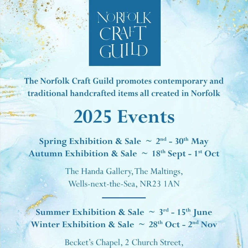 Norfolk Craft Guild Spring Exhibition  | May | The Handa Gallery