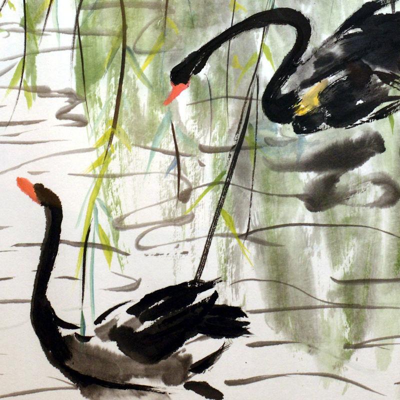 Blakeney Chinese Brush Painting Group | December | Norfolk Wildlife Trust Cley Marshes Visitor Centre