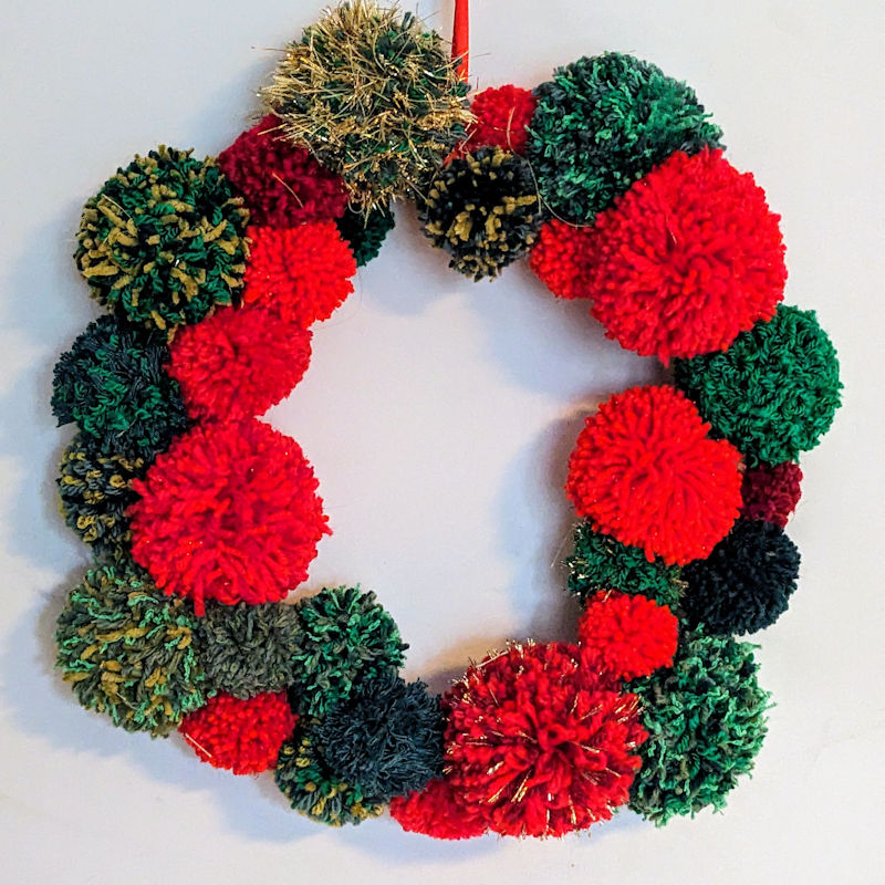 Christmas Pompom Wreath Workshop, Deepdale Camping & Rooms, Main Road, Burnham Deepdale, Norfolk, PE31 8DD | Our favourite artist, Rachael Barns, returns to Deepdale to craft Christmas.  This time to create Christmas pompom wreaths with anyone who'd like to join her crafting workshop. | christmas, craft, workshop, wreath, rachael, barns, pompom