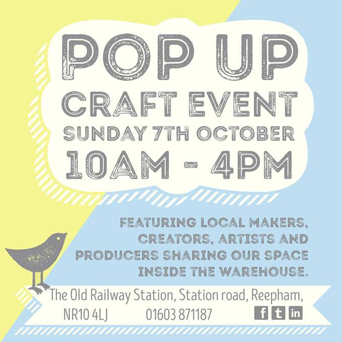 October Pop Up Craft Event, Kerri's farmhouse pine, The old railway station, Station road, Reepham, NR10 4Lj | We love everything Norfolk has to offer, one of those things is the fantastic array of talented makers, producers, artists and unique creators.  | Craft fair, Local makers event, Pop up craft fair