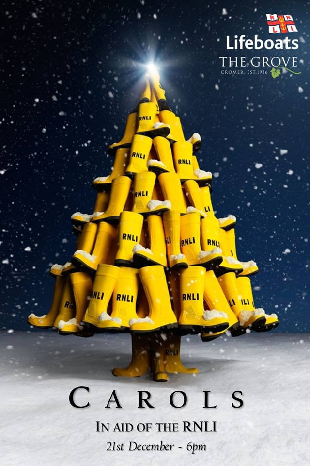 Carols in aid of the RNLI, The Grove, Overstrand Road, Cromer, North Norfolk Coast | Join the RNLI for an evening of carols with the crew and fellow supporters | cromer, carols, rnli, north norfolk, coast