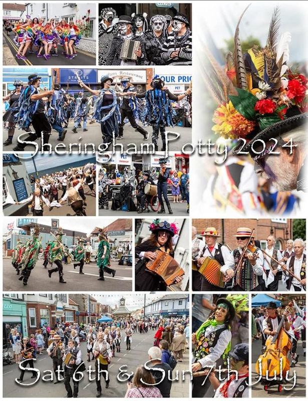 Sheringham Potty Festival 2024, All through Sheringham, Norfolk | The place to be for Morris dancing and folk music in North Norfolk | potty, festival, sheringham, north, norfolk, coast, dancing, morris, folk, music