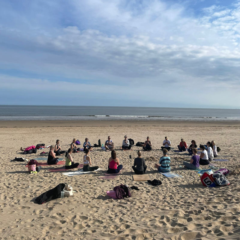 Solstice Beach Yoga + Sea Swims, Brancaster Beach, Main Road, Brancaster, Norfolk, PE31 8AX | Join us for gentle yoga on the beach followed by a dip at high tide. | yoga, beach yoga, solstice, sea swim, swimming, wild swimming