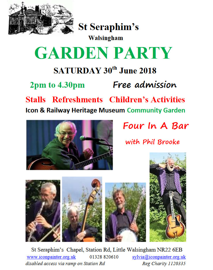 St. Seraphims Garden Party, North Norfolk Coast, Walsingham  | A family event including music, stalls, food, children's activities and more | family event