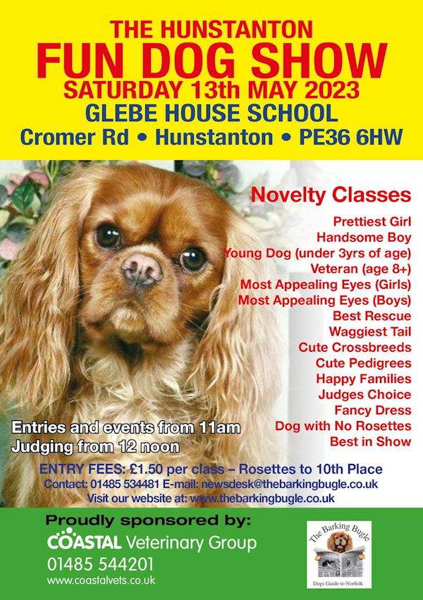 The Hunstanton Fun Dog Show  |  | Glebe House School, Cromer Road, Hunstanton, Norfolk, PE36 6HW