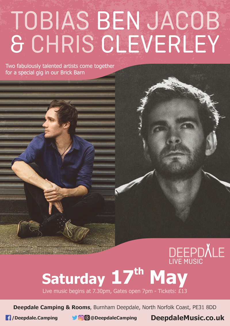 Tobias ben Jacob & Chris Cleverley - Live Music Gig | Saturday 17th May 2025 | Brick Barn Tobias ben Jacob & Chris Cleverley - Live Music Gig | Saturday 17th May 2025 | Brick Barn