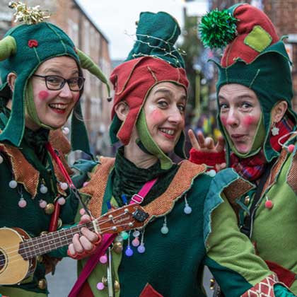 Wells Christmas Tide Festival, Wells Maltings, Staithe Street, Wells-next-the-Sea, Norfolk, NR23 1AU | Street entertainment, includes Punch and Judy, Balloon man, Robot Man, Scottish Bagpipes player, stilt walkers and lots more. | ghost, stories, halloween, wells, norfolk