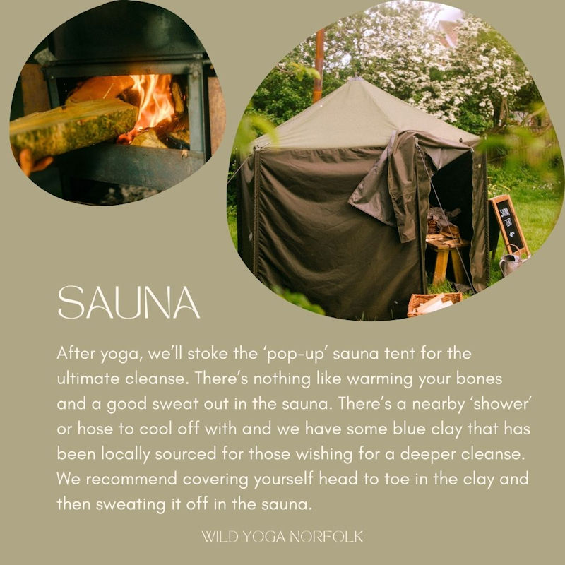 Yoga, Sauna + Brunch, The Orchard, Dalegate Market, Main Road, Burnham Deepdale, Norfolk, PE31 8FB | A morning of Yoga + Movement, Nourishing Brunch + Sauna  | Yoga Relaxation Sauna Brunch Connection