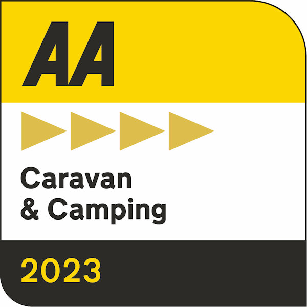 Deepdale Camping has been awarded 4 Black Pennants by the AA