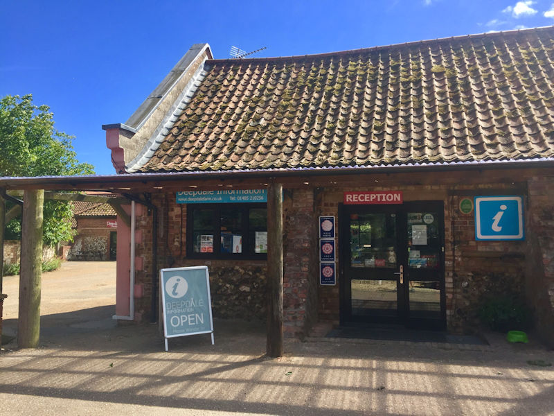 Our reception and visitor information centre is wheelchair accessible through the North door (the one facing the main coast road)