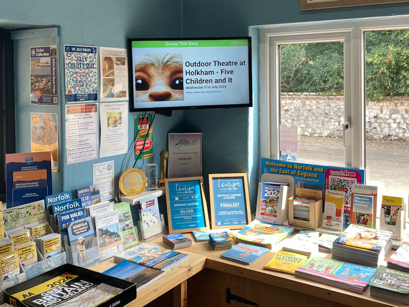 Event Screen in Deepdale Visitor Information Centre, which welcomes thousands of visitors