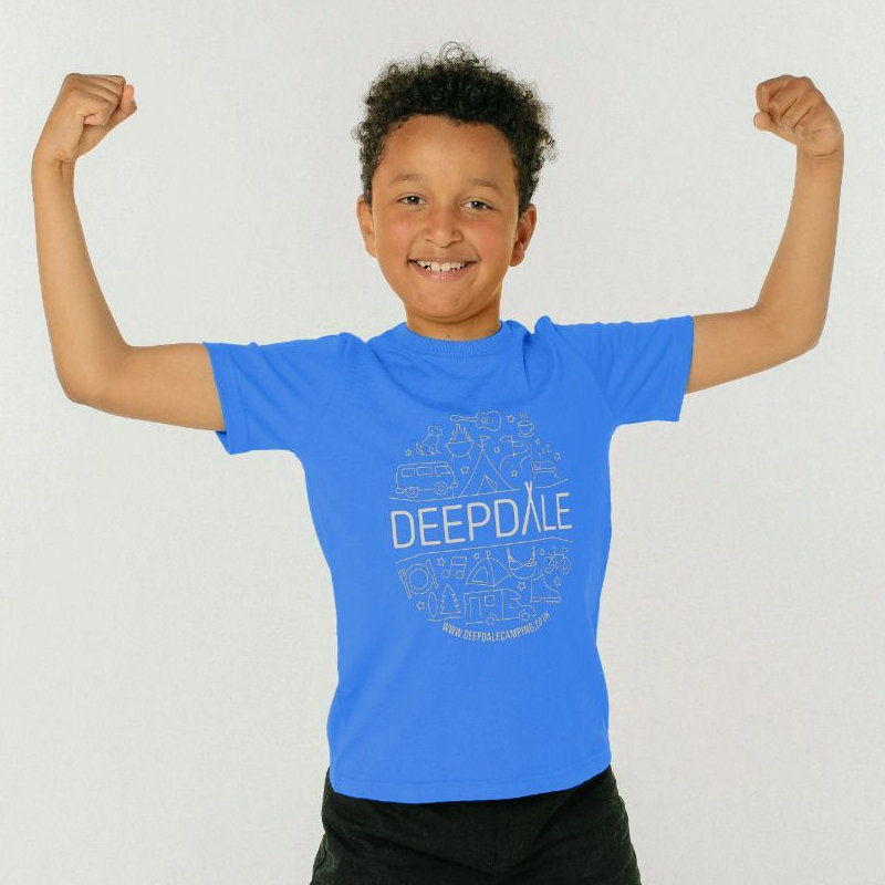 Deepdale Beer Glass Design - Kids Organic Cotton T-shirt - This design appears on the Deepdale beer glasses many of you will have seen at our live music events. Looks great on a high quality Teemill t-shirt!The Deepdale hoodies  t-shirts are created by Teemill, printed to order and made from organic cotton using renewable energy. Each item is designed to be sent back when worn out, and new products are made from the material that's recovered.