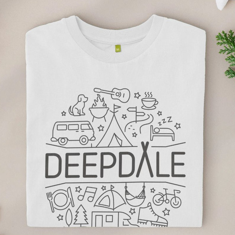 Deepdale Beer Glass Design - Mens Organic Cotton T-shirt - Light - This design appears on the Deepdale beer glasses many of you will have seen at our live music events. Looks great on a high quality Teemill t-shirt!The Deepdale hoodies  t-shirts are created by Teemill, printed to order and made from organic cotton using renewable energy. Each item is designed to be sent back when worn out, and new products are made from the material that's recovered.
