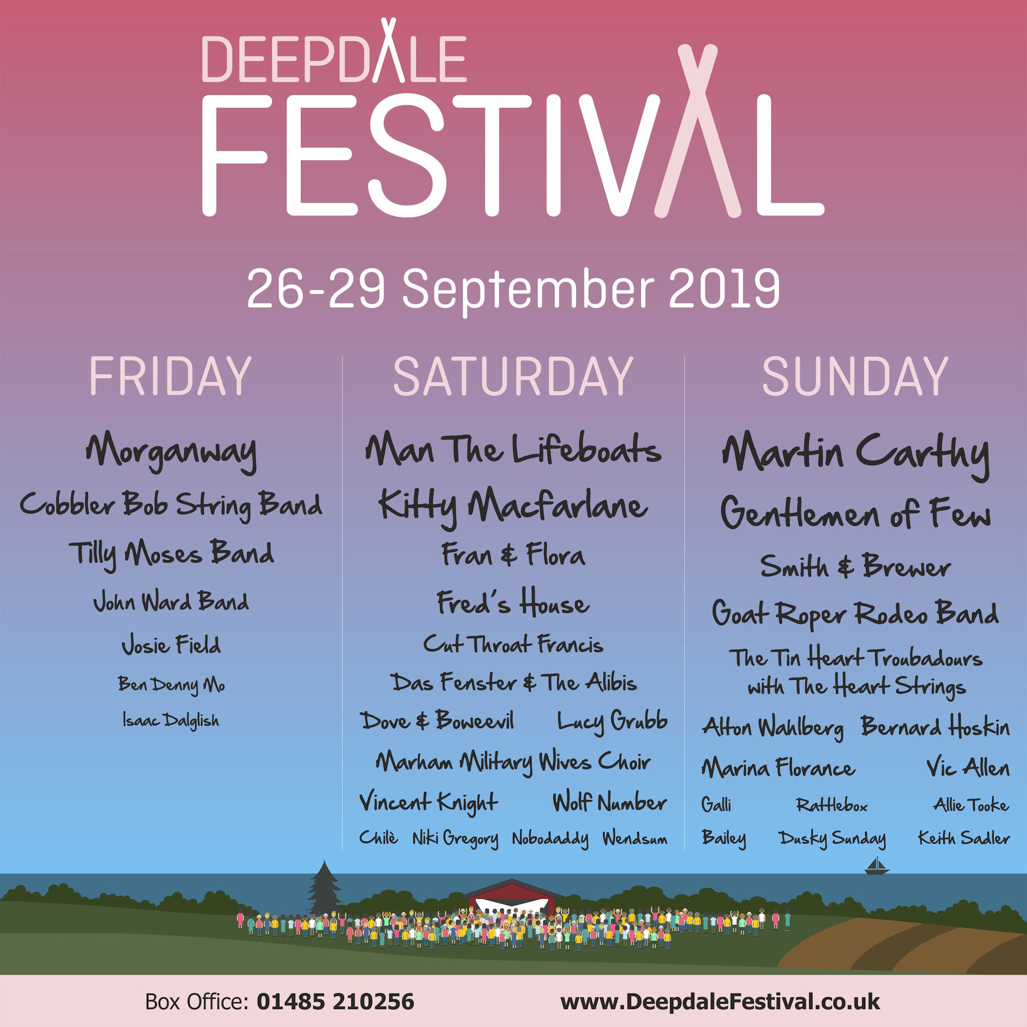Deepdale Festival Poster Square 2019