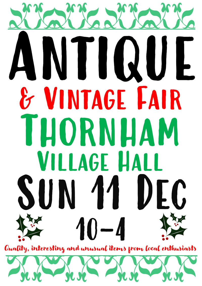 Antique & Vintage Fair, Thornham Village Hall, High Street, Thornham, Norfolk, PE36 6LX | The forth and final fair of the year. So far all the fairs have been tremendously busy with something for everyone. | Antiques, vintage, paintings, art, collectables, books, glass, kitchenalia