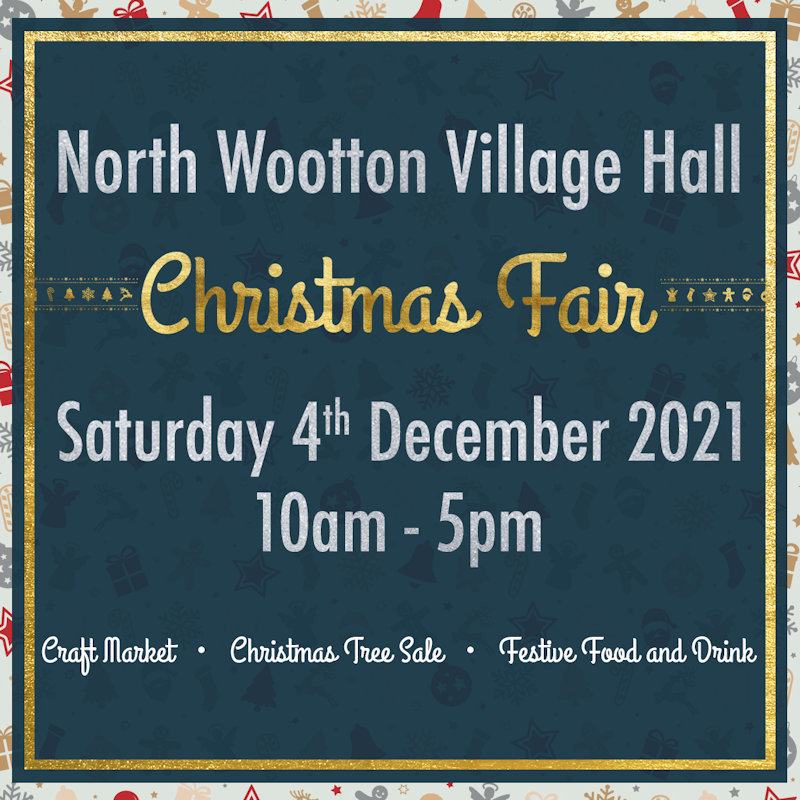 Christmas Fair & Christmas Tree Sale, North Wootton Village Hall, Priory Lane, North Wootton, Norfolk, PE30 3PT | Christmas craft market, a freshly-cut Christmas tree sale, festive food and drink, and more. | Christmas, Craft Fair, Food, Drink, Christmas Shopping, Shopping, Christmas Trees, Charity