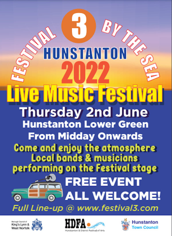 HDFA Live Music Festival, Hunstanton Green, The Green, Hunstanton, Norfolk, PE36 6BQ | A FREE Live Music Festival in Hunstanton! | music, live, free, musicians, artists, bands, dance