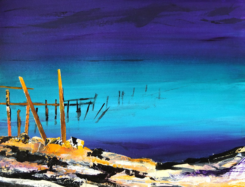 Marking the Place, St Nicholas Curch, Grouts Lane, Salthouse, Norfolk, NR25 7XA | Art exhibition by Martin Laurance and Sally Hirst | paintings, art, exhibition, salthouse, coastal