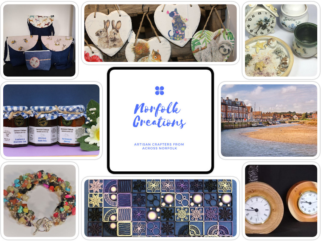 Norfolk Creations Pop-Up Artisan Crafts Shop, The Pop Up Shop, The Franklyn's Yard, Holt, Norfolk, NR25 6LZ | A nine day event hosted by Norfolk Creations showcasing quality crafts by artisans from across Norfolk. | Craft Fayre, Artisan Crafts, Norfolk Creations, Shop Local,