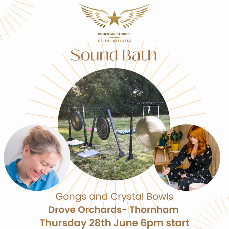 Sound Bath at Drove Orchards, Drove Orchards, Thornham, Norfolk, PE36 6LS | A sound bath is a meditative acoustic sound concert' that transforms you into a deep state of relaxation, activating your body's own natural system of self-healing | sound bath, meditation, gong bath, healing, mindfulness, destress