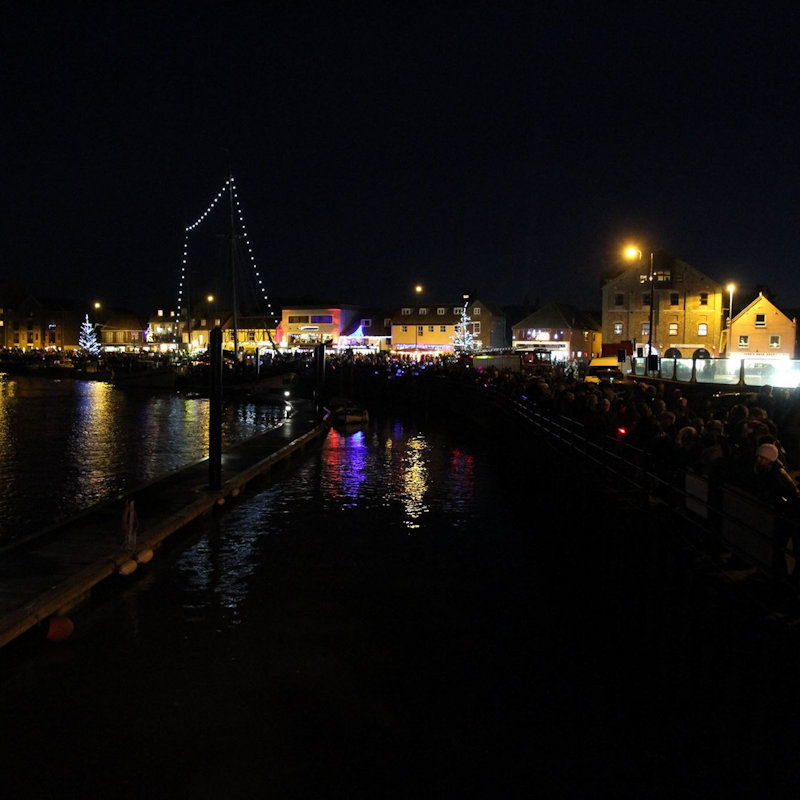 Wells Christmas Tide, Wells-next-the-Sea, North Norfolk Coast | Wells Christmas Tide is a annual event, Ideal for all the family as Santa comes into the harbour on a boat along with his helpers. | wells, sea, norfolk, coast, christmas, tide